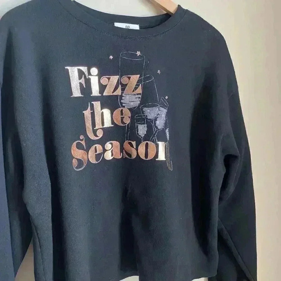 BP Fizz The Season Graphic Sweatshirt Black - Picture 5 of 8